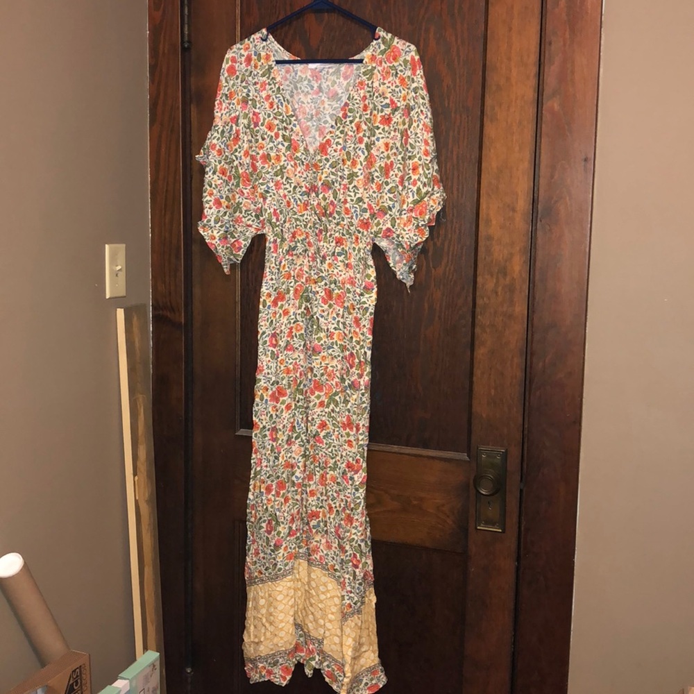 Boho floral maxi dress